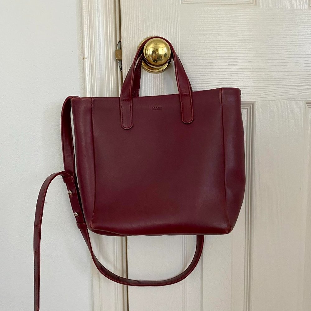 Baggu leather satchel purse